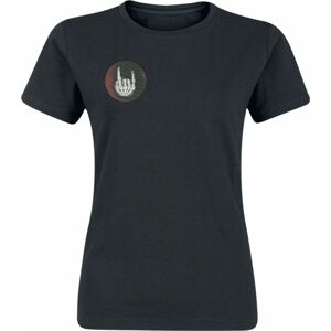 EMP Basic Collection Černé tričko s hologramovým logem Dámské tričko černá