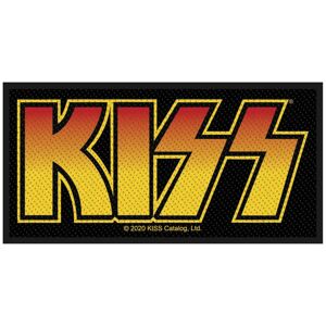 Kiss Kiss Logo nášivka cerná/žlutá/cervená