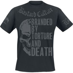 Bastard Culture Branded By Torture And Death tricko černá