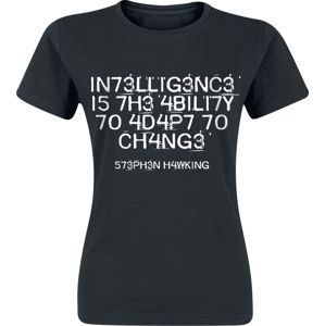 Intelligence Is The Ability To Adapt To Change Dámské tričko černá