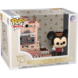 Mickey & Minnie Mouse Vinylová figurka č. 31 Walt Disney World 50th - Hollywood Tower Hotel and Mickey Mouse (Pop! Town) Sberatelská postava standard