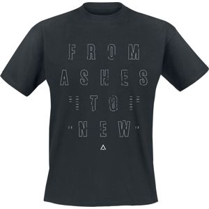From Ashes To New Stacked Logo Tričko černá