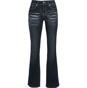 Black Premium by EMP Grace - Dunkelblaue Jeans mit Waschung und Schlag Dámské džíny tmavě modrá