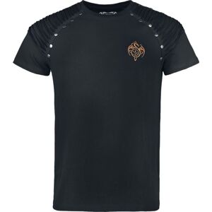 Gothicana by EMP Gothicana X Anne Stokes - Black T-Shirt With Large Dragon Print Backside Tričko černá