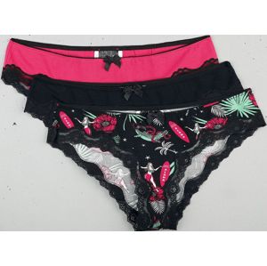 Pussy Deluxe 3er Aloha Panty Set Sada kalhotek vícebarevný