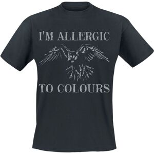 Sprüche Allergic To Colours Tričko černá