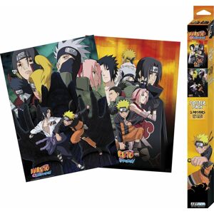 Naruto Sada 2 ks plakátů Shippuden - Ninjas Chibi Design plakát vícebarevný
