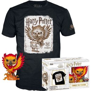 Harry Potter Tričko plus Funko - Fawkes the Phoenix - tričko plus Funko (svítí v tmě) Sberatelská postava standard