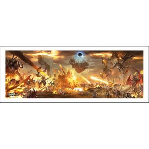 Dungeons and Dragons Battle Zarámovaný obraz vícebarevný