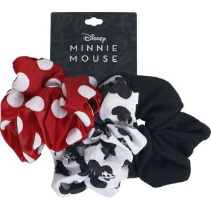 Mickey & Minnie Mouse Minnie Maus Vlasové gumičky cerná/cervená/bílá