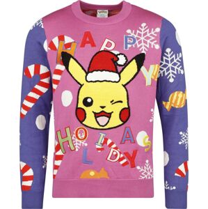 Pokémon Pikachu Pletený svetr vícebarevný