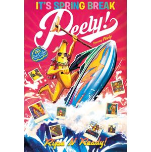 Fortnite Spring Break Peely plakát vícebarevný