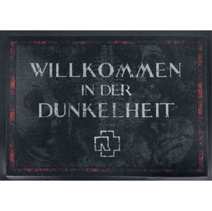 Rammstein Willkommen In Der Dunkelheit Rohožka tmave šedá/cervená