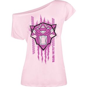 Black Panther Roar Dámské tričko světle růžová