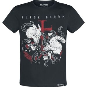 Black Blood by Gothicana Tričko černá