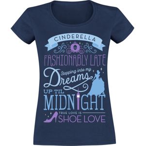 Cinderella Up Til Midnight Dámské tričko tmavě modrá