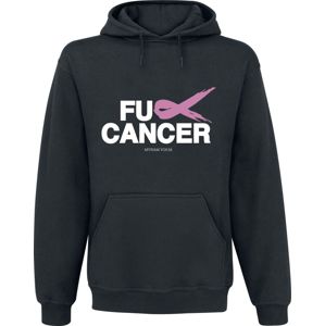 Funshirt Fuck Cancer by Myriam von M - Fuck Cancer Mikina s kapucí černá