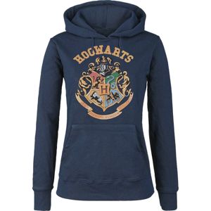 Harry Potter Hogwarts Dámská mikina s kapucí námořnická modrá