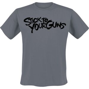 Stick To Your Guns Logo Tričko charcoal