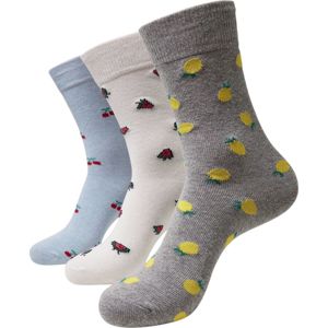 Urban Classics Recycled Yarn Fruit Socks 3-Pack Ponožky vícebarevný