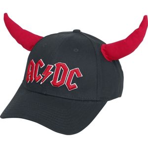 AC/DC Hells Bells - mit Hörnern Baseballová kšiltovka cerná/cervená