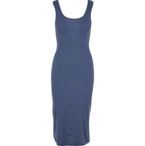 Urban Classics Ladies Rib Top Dress Šaty modrá
