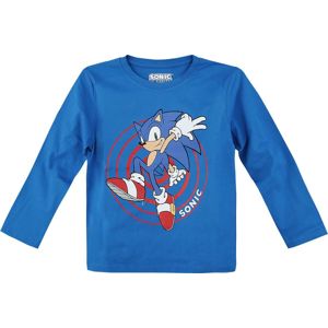 Sonic The Hedgehog Character detské tricko - dlouhý rukáv modrá