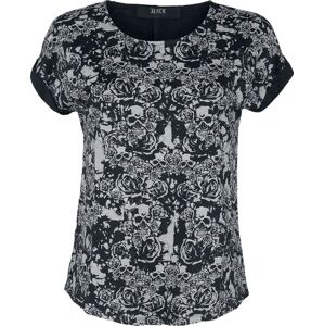 Black Premium by EMP T-Shirt mir Skull & Roses Print Dámské tričko černá