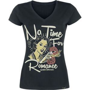 Queen Kerosin Not Time For Romance Dámské tričko černá