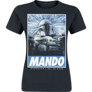 Star Wars The Mandalorian - Wherever I Go Dámské tričko černá