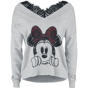 Mickey & Minnie Mouse Minnie Maus Dámnský svetr prošedivelá