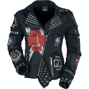Rammstein Metal Patches dívcí bunda černá