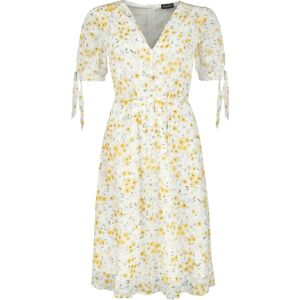 Voodoo Vixen Šifónové šaty se zavazováním na rukávech a květovým potiskem Šaty vícebarevný