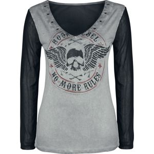 Rock Rebel by EMP Stay Awake dívcí triko s dlouhými rukávy černá