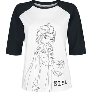Frozen Elsa dívcí triko s dlouhými rukávy bílá/cerná