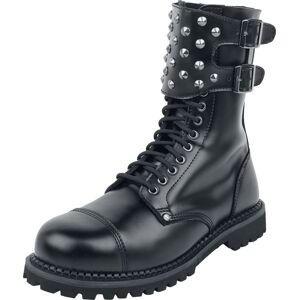 Gothicana by EMP Černé boty s přezkami a nýty boty černá