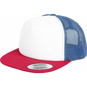 Flexfit Retro Trucker Cap Trucker kšiltovka bílá/námořnická modrá/rudá