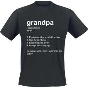 Family & Friends Definition Grandpa Tričko černá