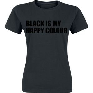 Sprüche Black Is My Happy Colour Dámské tričko černá