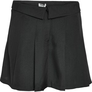 Noisy May Plisovaná mini sukně Nmellen WVN se středné vysokým pásem Mini sukně černá