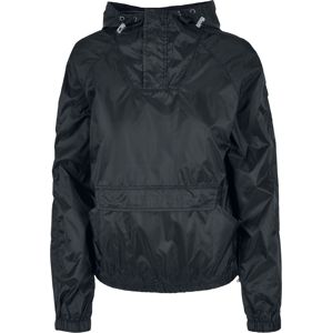 Urban Classics Ladies Transparent Light Pull Over Jacket Dámská bunda černá