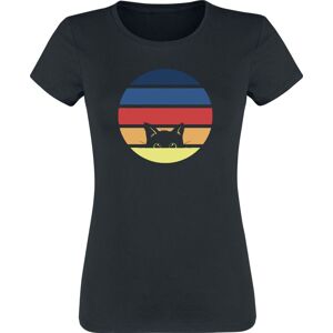Tierisch 80's Cat Dámské tričko černá