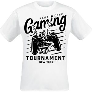 Hardcore Gaming Tournament tricko bílá
