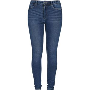 Noisy May Callie Chic HW Jeans Dámské džíny tmavě modrá