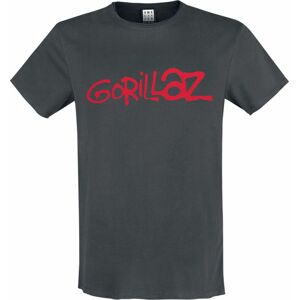 Gorillaz Amplified Collection - Logo Tričko charcoal