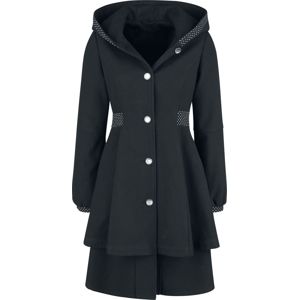 Pussy Deluxe Pretty Dotties Girl Coat Dívcí kabát černá