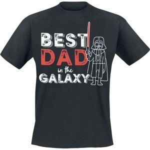 Star Wars Darth Vader - Best Dad In the Galaxy Tričko černá