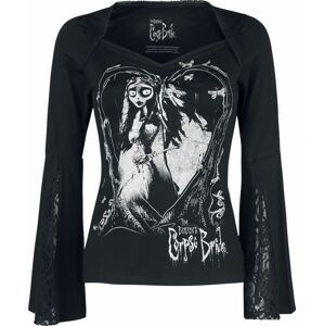 Corpse Bride Heart Dámské tričko s dlouhými rukávy černá