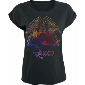 Queen Neon Pattern Crest Dámské tričko černá