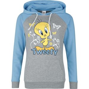 Looney Tunes Tweety Dámská mikina s kapucí šedá/modrá